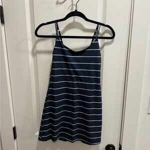 Abercrombie & Fitch Navy and White Striped Athletic Dress